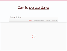 Tablet Screenshot of conlapanzallena.com